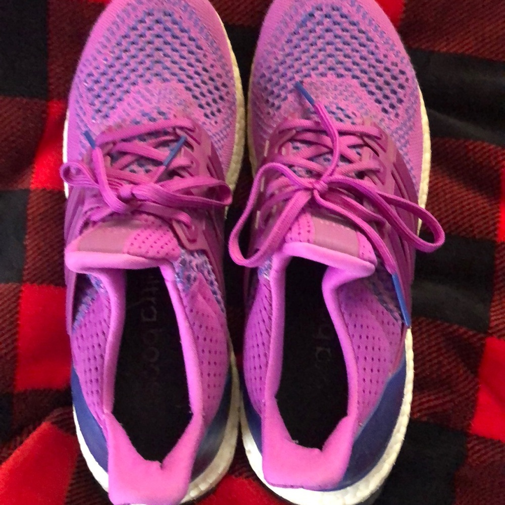 Purple adidas boost